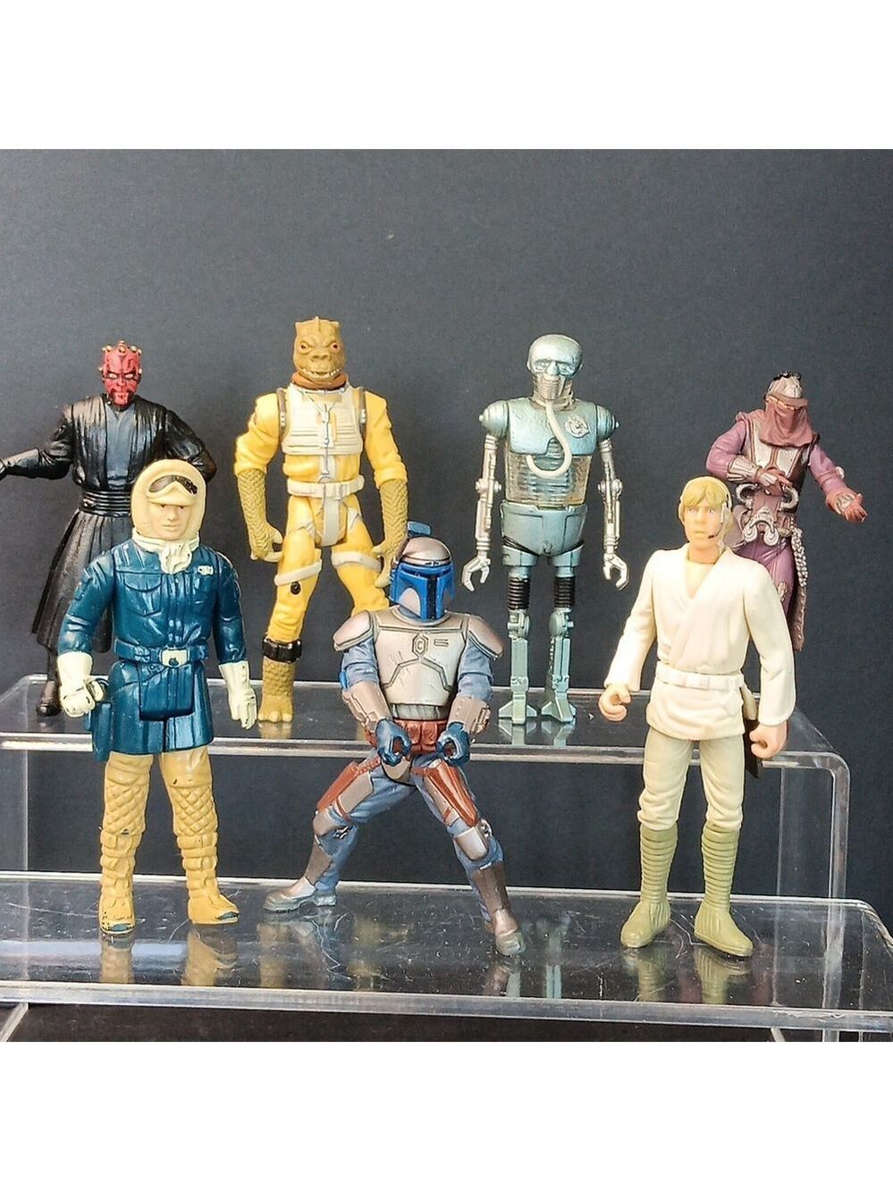 7pcs Vintage Star Wars Action Figures Lucas Film Hasbro VTG Read CN